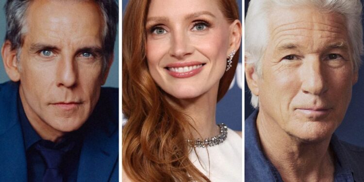 Richard Gere, Jessica Chastain, and Ben Stiller Set To Star in Apple TV Limited Series ‘Off Weeks’